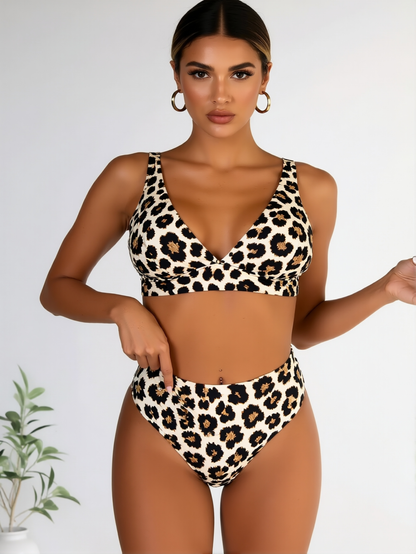 ARVONA Wild Elegance Leopard Bikini Set
