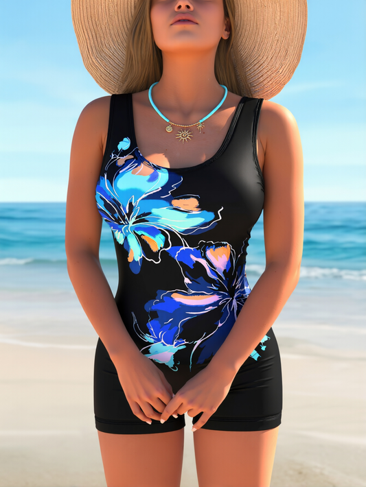 Midnight Bloom One-Piece Swimsuit