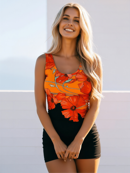 Citrus Bloom One-Piece Swimsuit